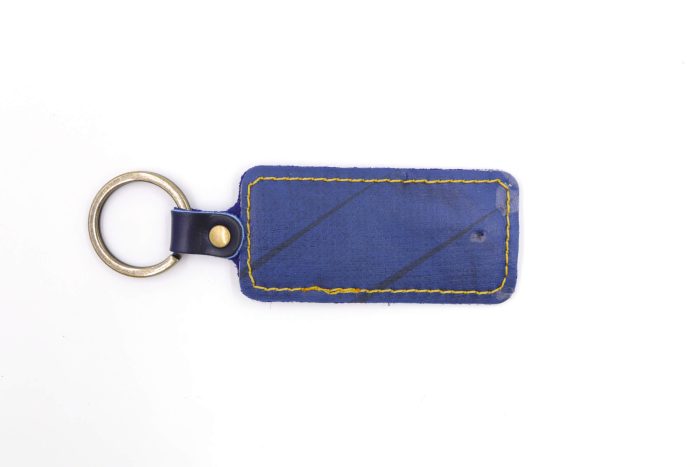 Big Blue Collection Print Weave Keychain