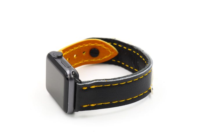 Boston Black/White/Yellow/White iWatch Band