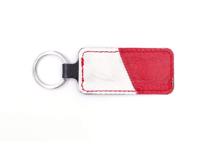 Bauer Flak RED/WHITE Keychain
