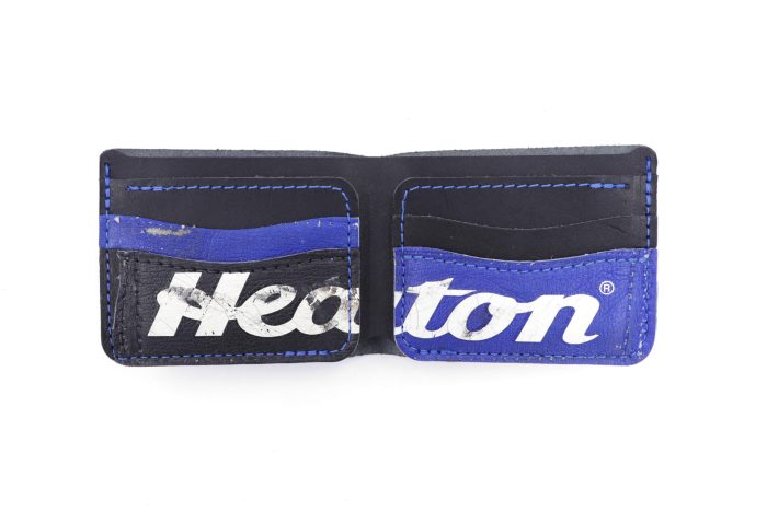 Blue Helite IV 6 Slot Bi-Fold Wallet