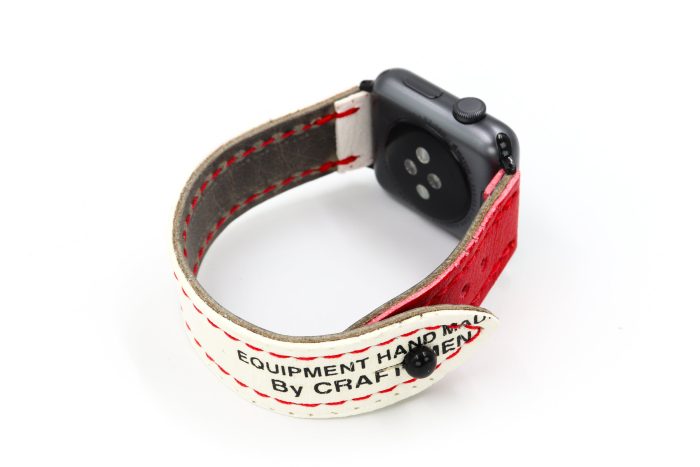 Brians Jr Thief White/Red iWatch Band