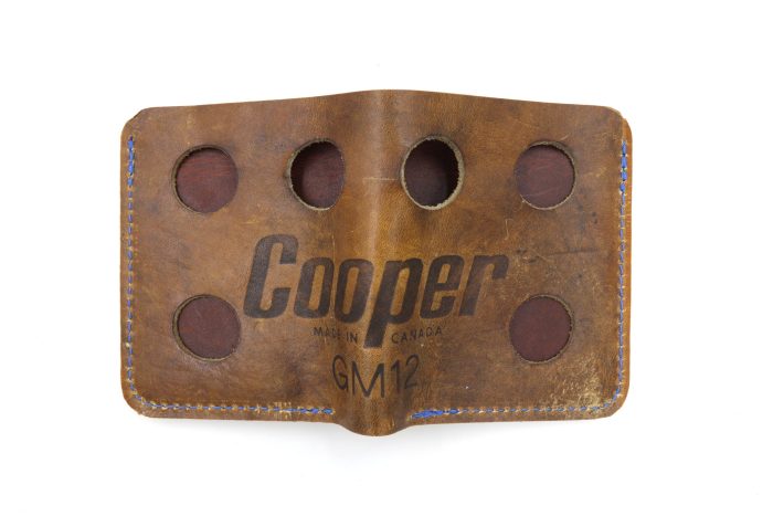 Cooper GM12 Waffle Brown 6 Slot Square Wallet