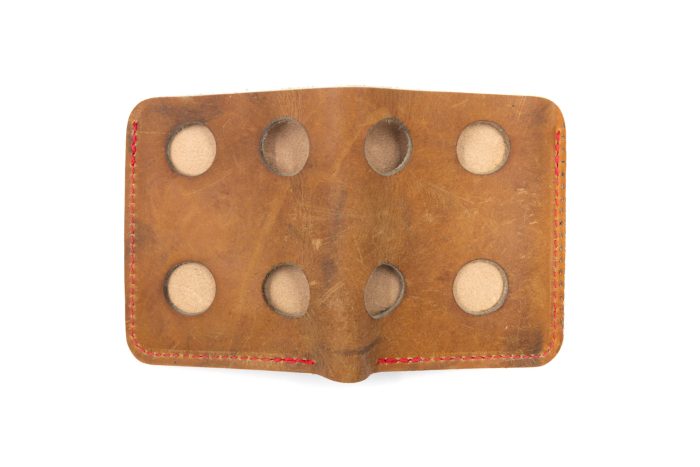 Cooper GM12 Waffle Light Brown 6 Slot Square Wallet