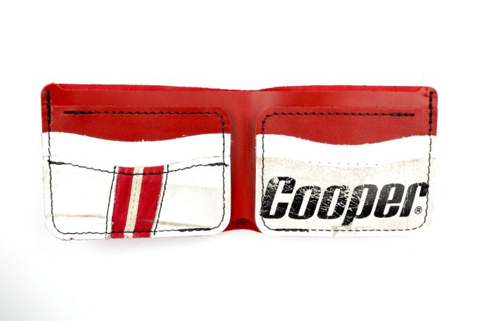 Cooper Red/White 6 Slot Bi-Fold Wallet