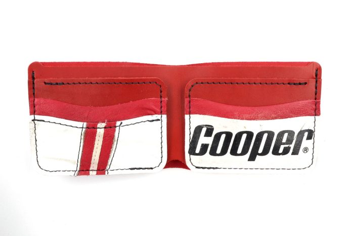 Cooper Red/White 6 Slot Bi-Fold Wallet