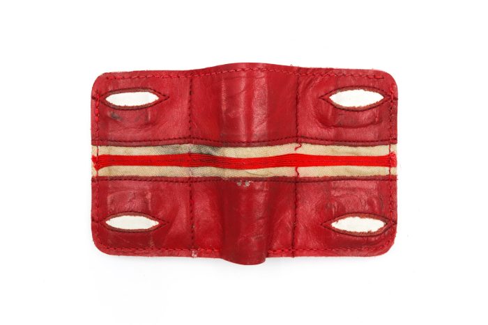Cooper Red 6 Slot Square Wallet