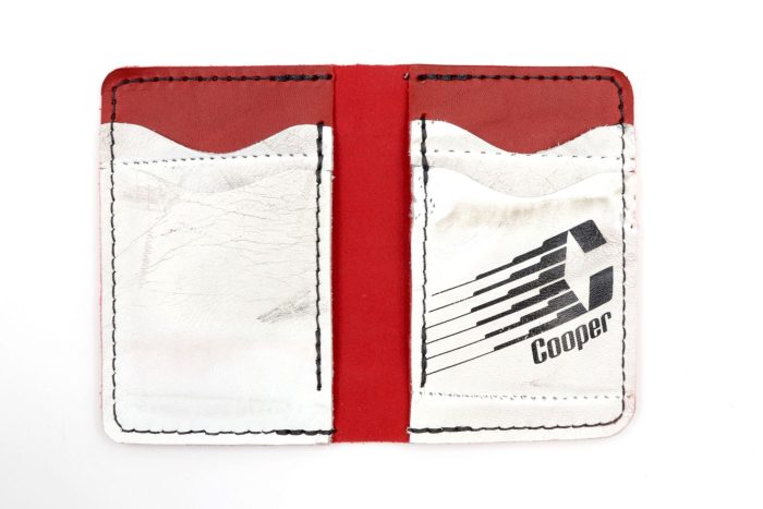 Cooper Red/White 6 Slot Wallet