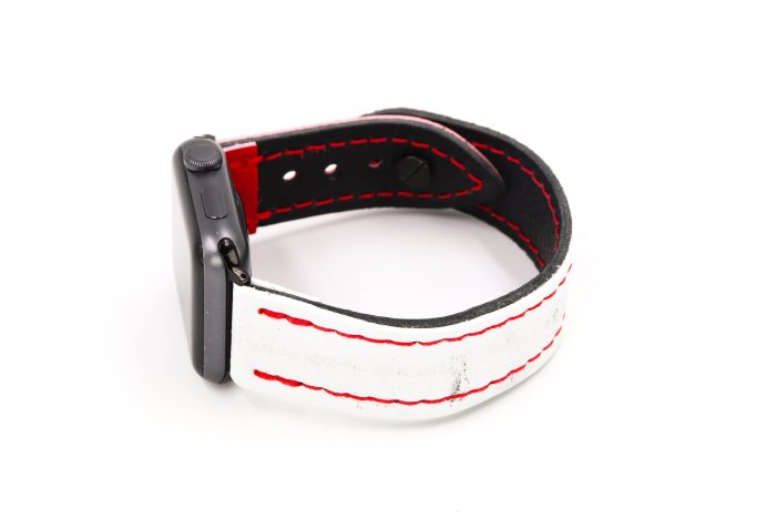 Detroit Iceberg White/Red iWatch Band