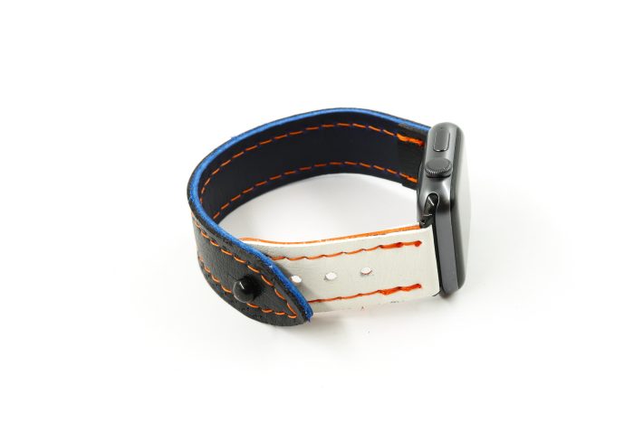 Edmonton Navy/White iWatch Band