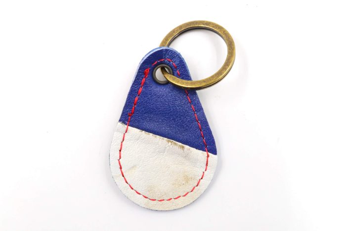 Flak Attack Blue/White Keychain