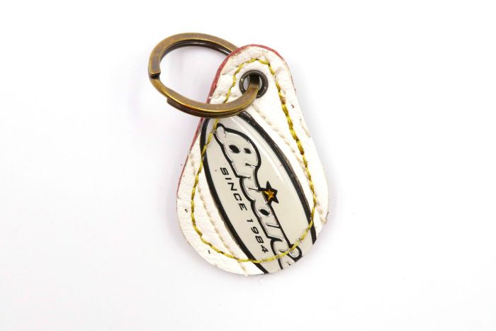 Fighting Eagle Brian's White Keychain