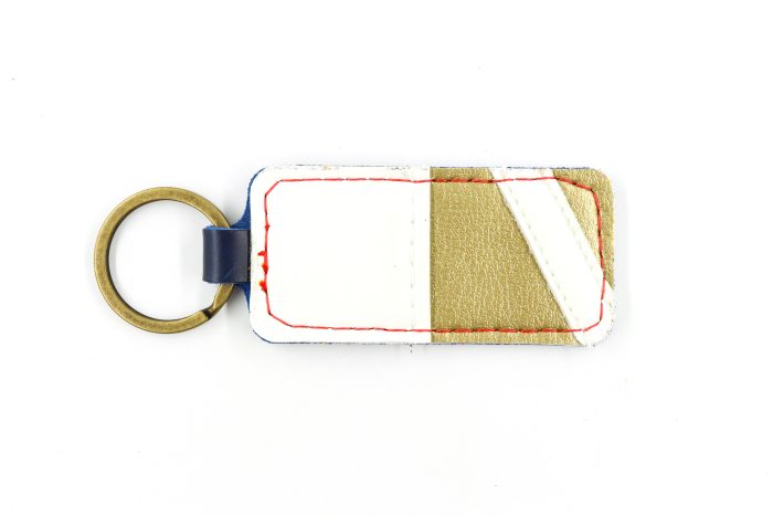 Florida Gold/White Keychain