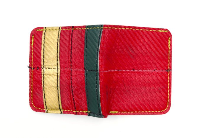 Green Machine Collection 6 Slot Square Wallet