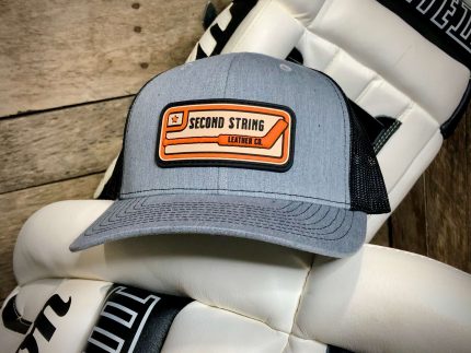 Gray Trucker Hat With Black Mesh Back