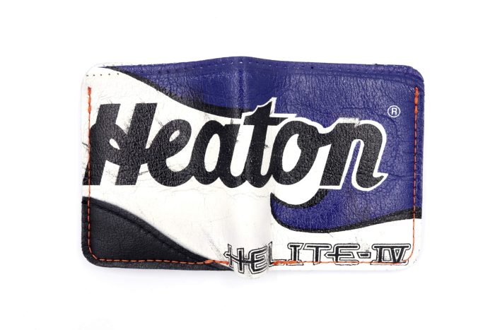 Heaton Helite IV Blue/Blk Glove 6 Slot Square Wallet
