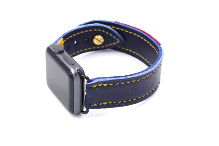 Heaton Helite 5 Glove BLUE YELLOW iWatch Band