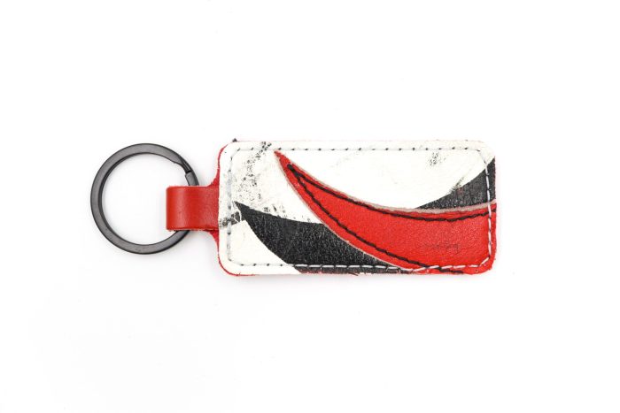 Heaton Helite Red Red/White/Black Keychain