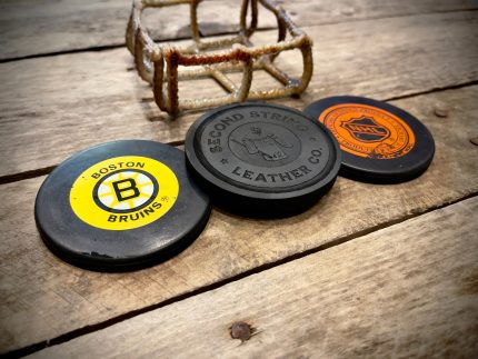 Hat Trick Puck Coaster Set - Boston