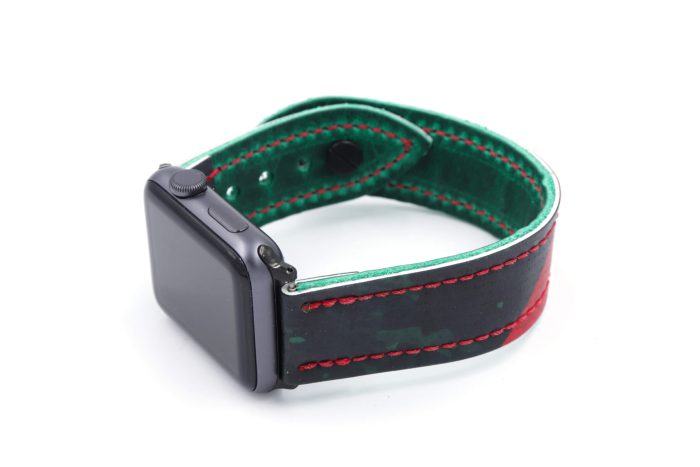 Into The Wild Collection Green/Red iWatch Band