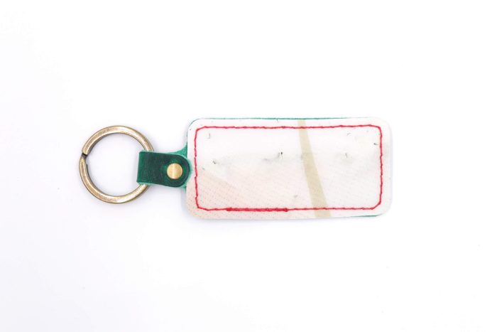 Into The Wild Collection White Weave Keychain
