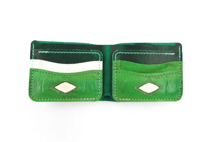 Koho Vintage Green 6 Slot Bi-Fold Wallet