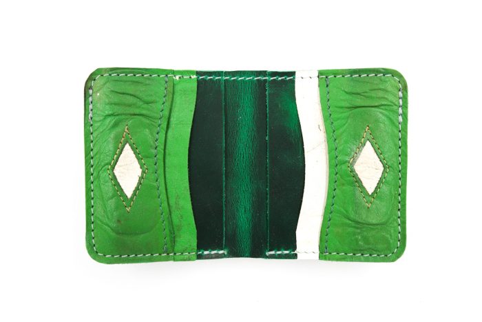Koho Vintage Green 6 Slot Square Wallet