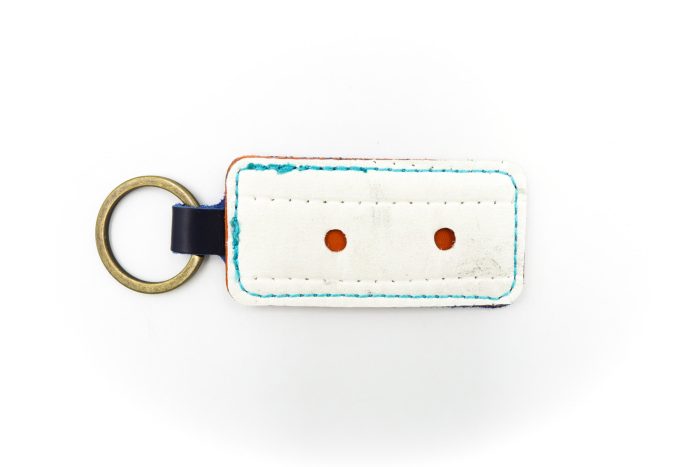 Long Island Glove 1 White Keychain