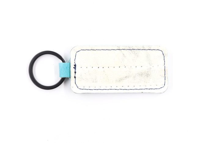Maine White Keychain