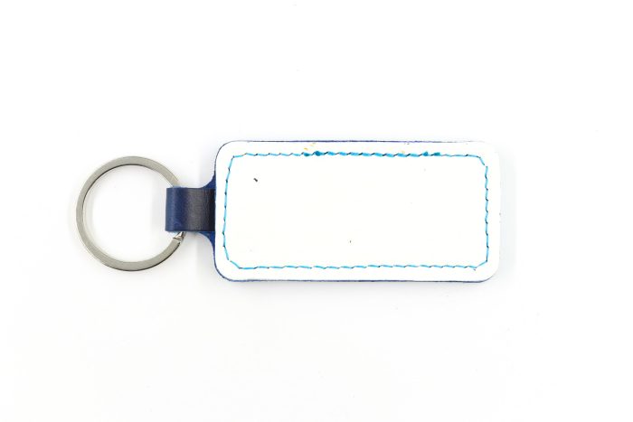 New York 1 White Keychain