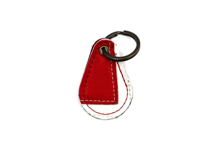 Outlaw Red/White Keychain