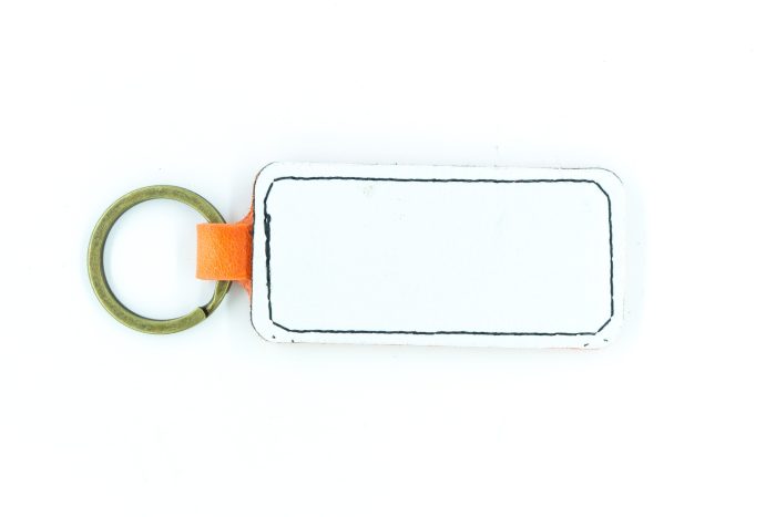 Philadelphia White Keychain