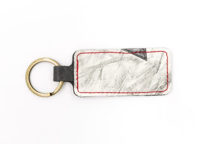 Sin City Blocker White/Gray Keychain