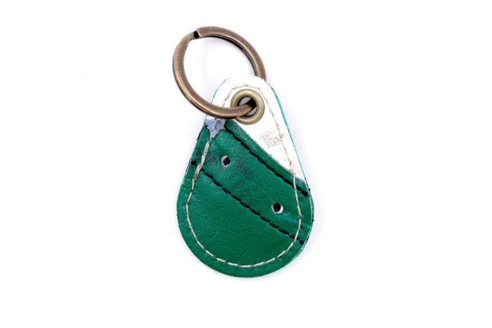 Sparty On Collection Green/White Keychain