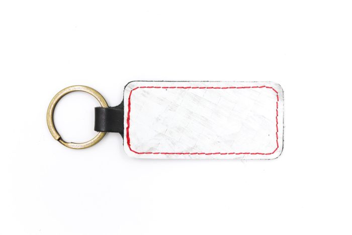 Sin City White Weave Keychain