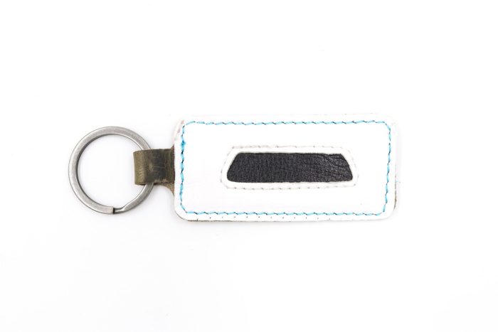 San Jose Blocker White/Black Keychain