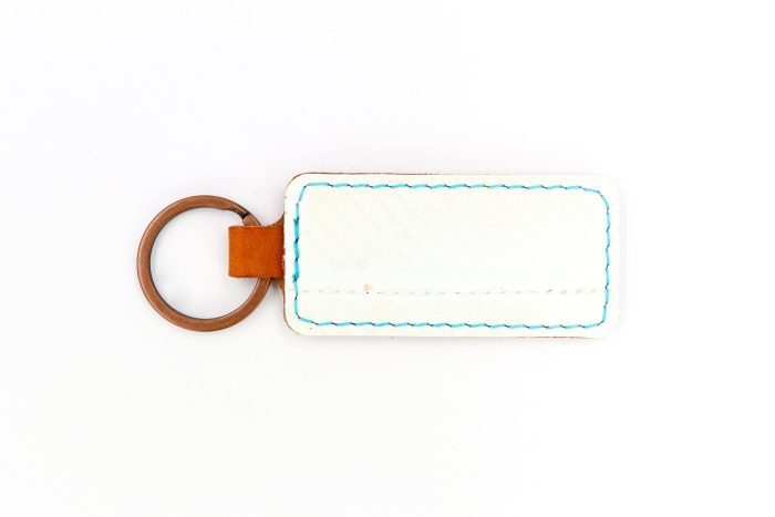 San Jose White/Orange Keychain