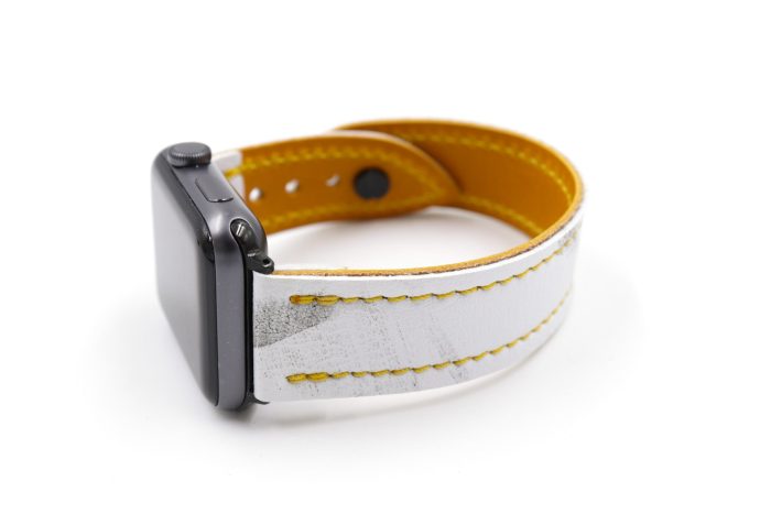 Singing The Blues Blocker 2 White iWatch Band
