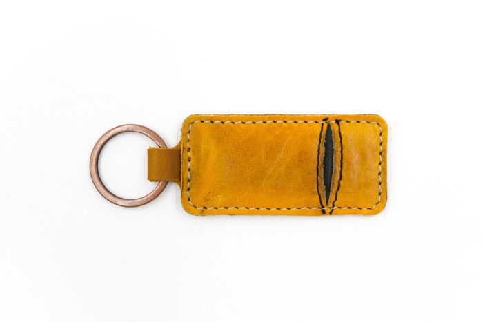 Spalding Vintage Brown/Black Keychain