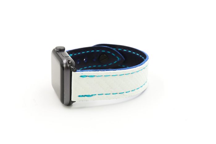 Seattle White Weave/Navy Weave iWatch Band