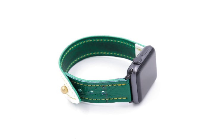 The Eagle Collection White/Green iWatch Band
