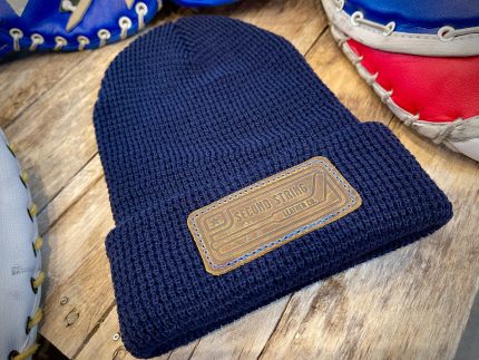 Winter Waffle Knit Beanie - Navy